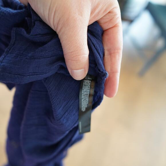 NWT SET 2 ANTHROPOLOGIE LACE TUNIC TOP &‎ SHORTS LOUNGE SLEEP PAJAMA NAVY XS - Picture 8 of 9